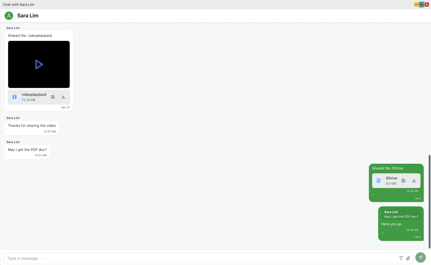 S-Chat Interface